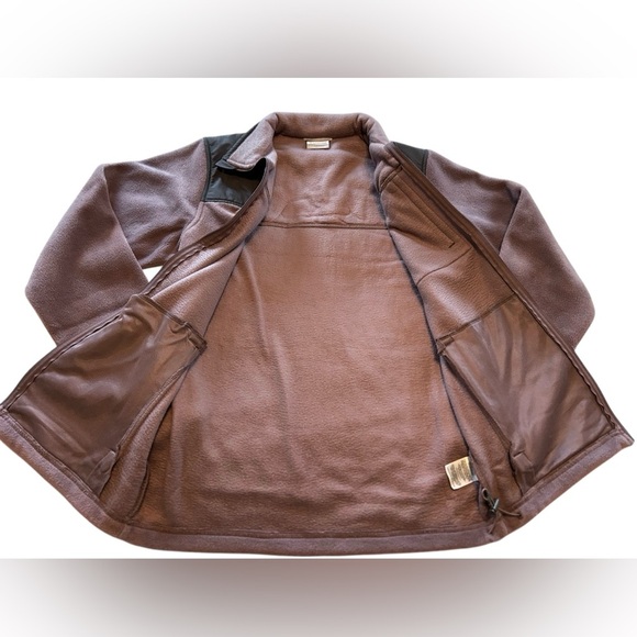 Columbia Men’s Granite Steens Mountain Overlay Fleece Jacket Black/Plum XM4487. - Picture 3 of 12